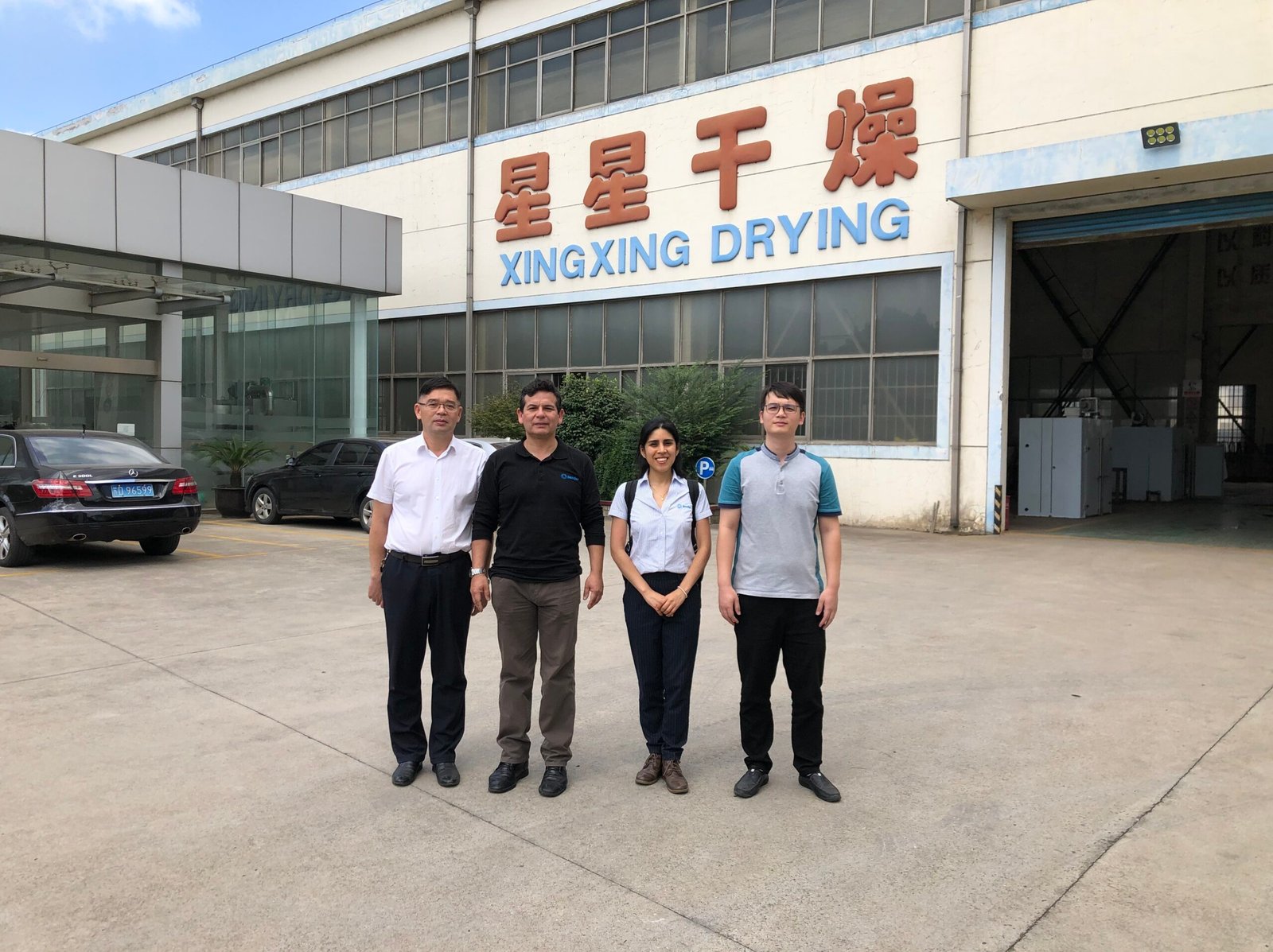 French customer visiting JEXDRY industrial drying equipment factory in Changzhou