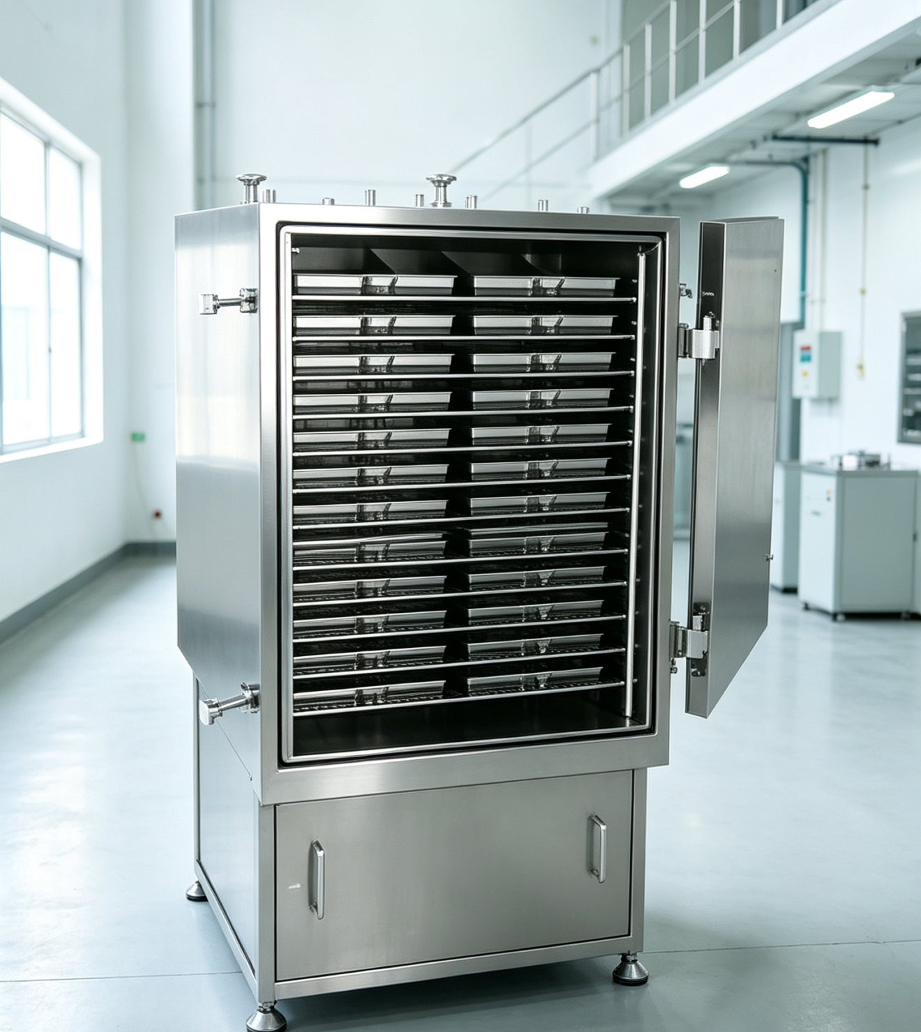 16-tray industrial vacuum dryer
