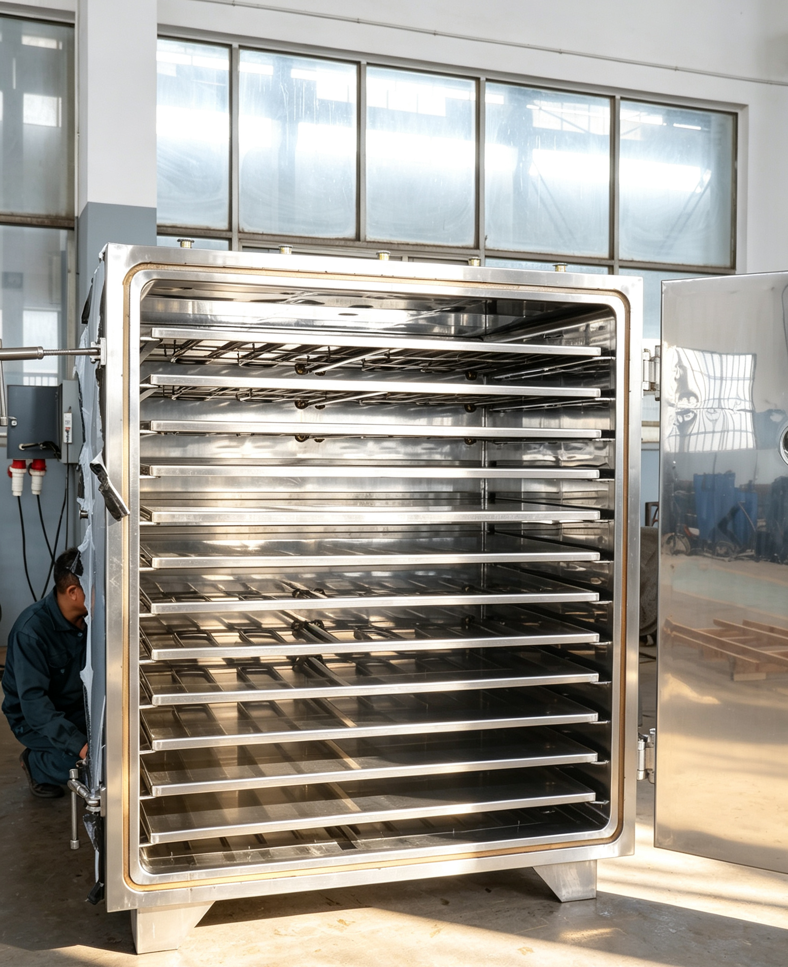 Chamber and shelf assembly