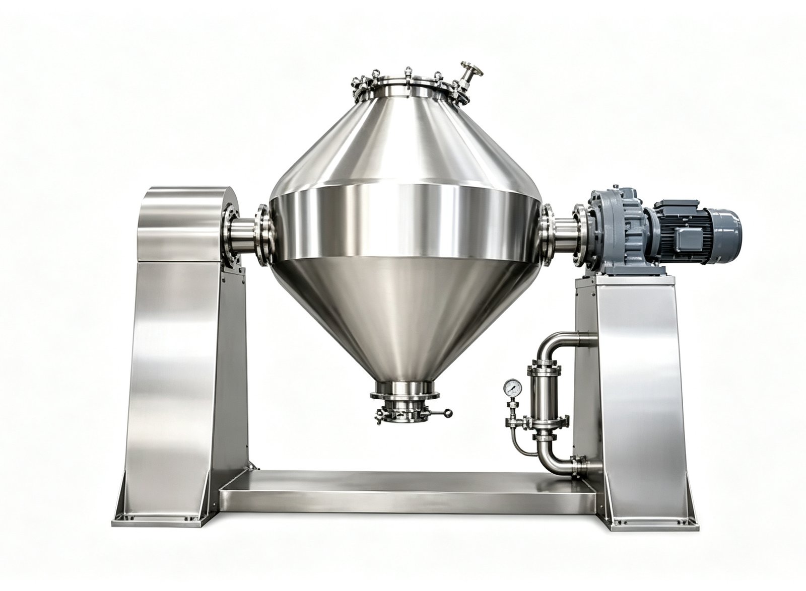 Double Cone Vacuum Dryer rotating vessel