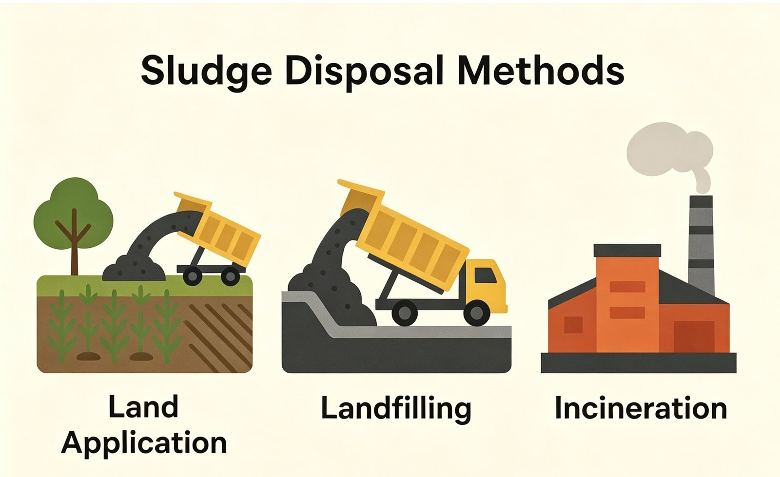 Dried sludge disposal and reuse