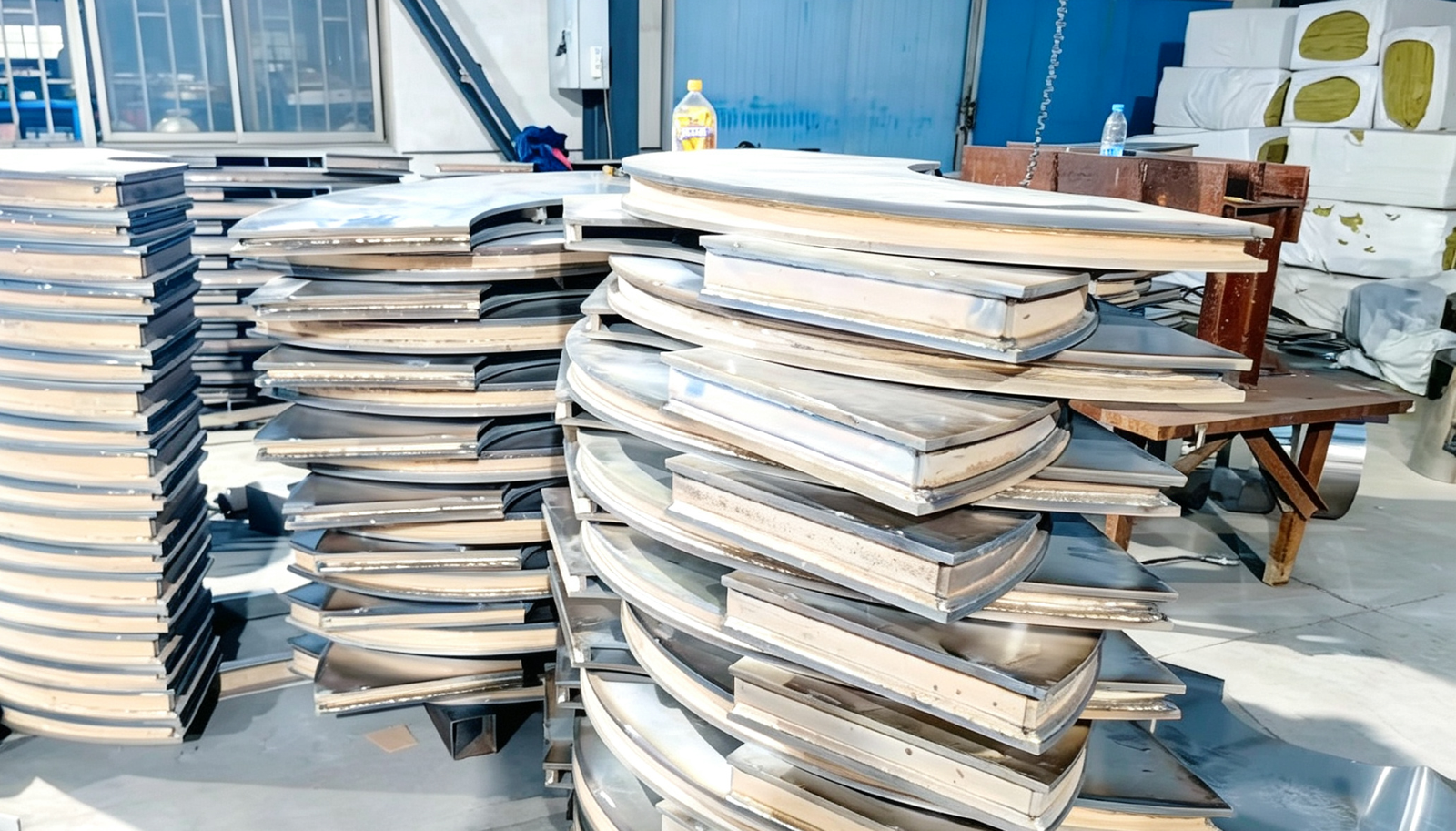 Welding of paddle dryer shafts