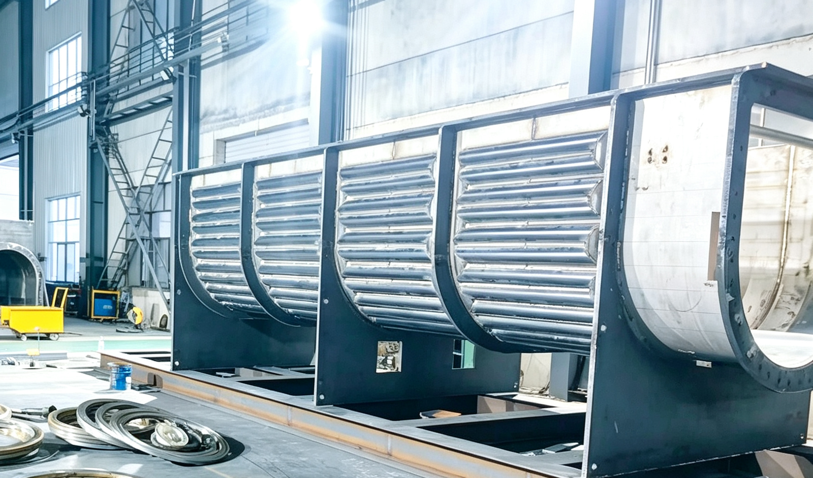 Machining paddle dryer components