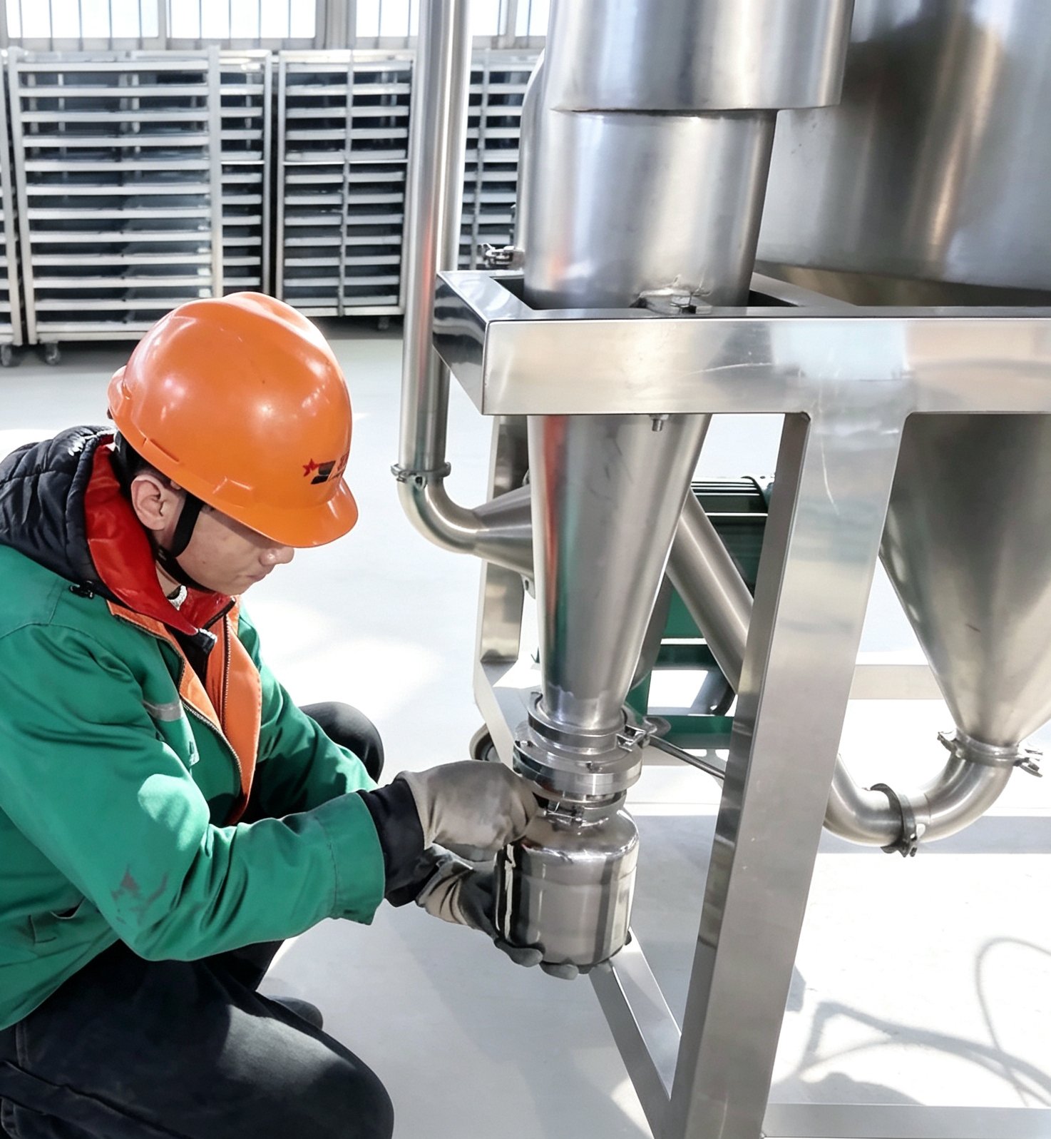 Welding inspection on dryer chamber