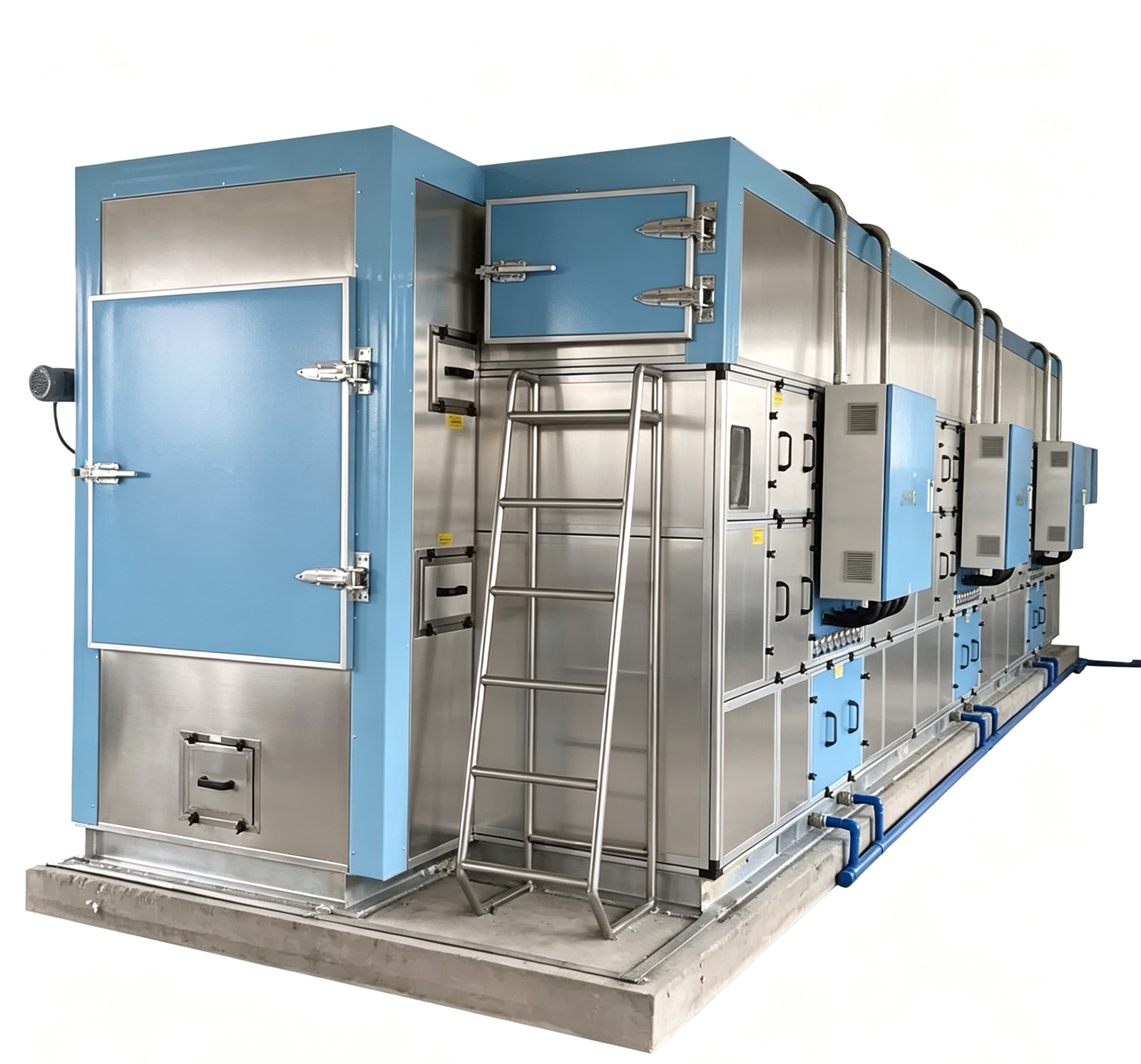 Low-temperature belt sludge dryer with circulating drying air
