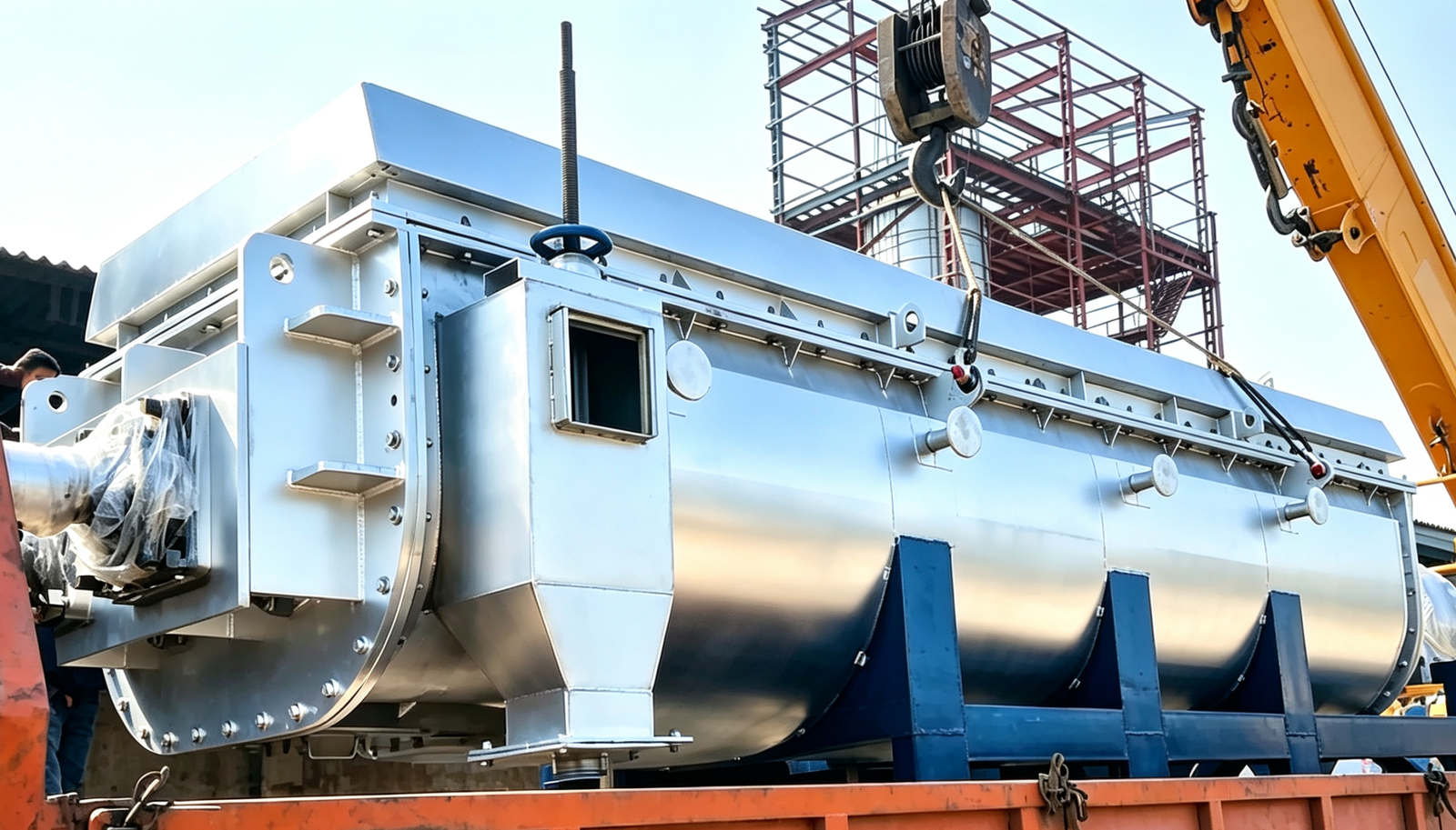 Typical paddle dryer configuration