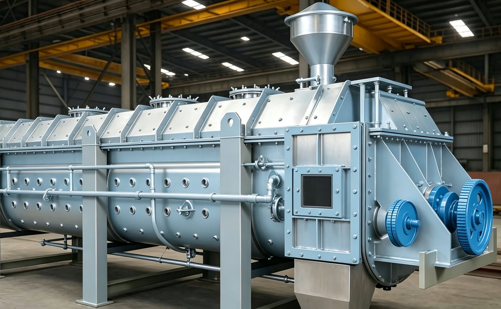 Continuous hollow paddle dryer manufactured by JEXDRY
