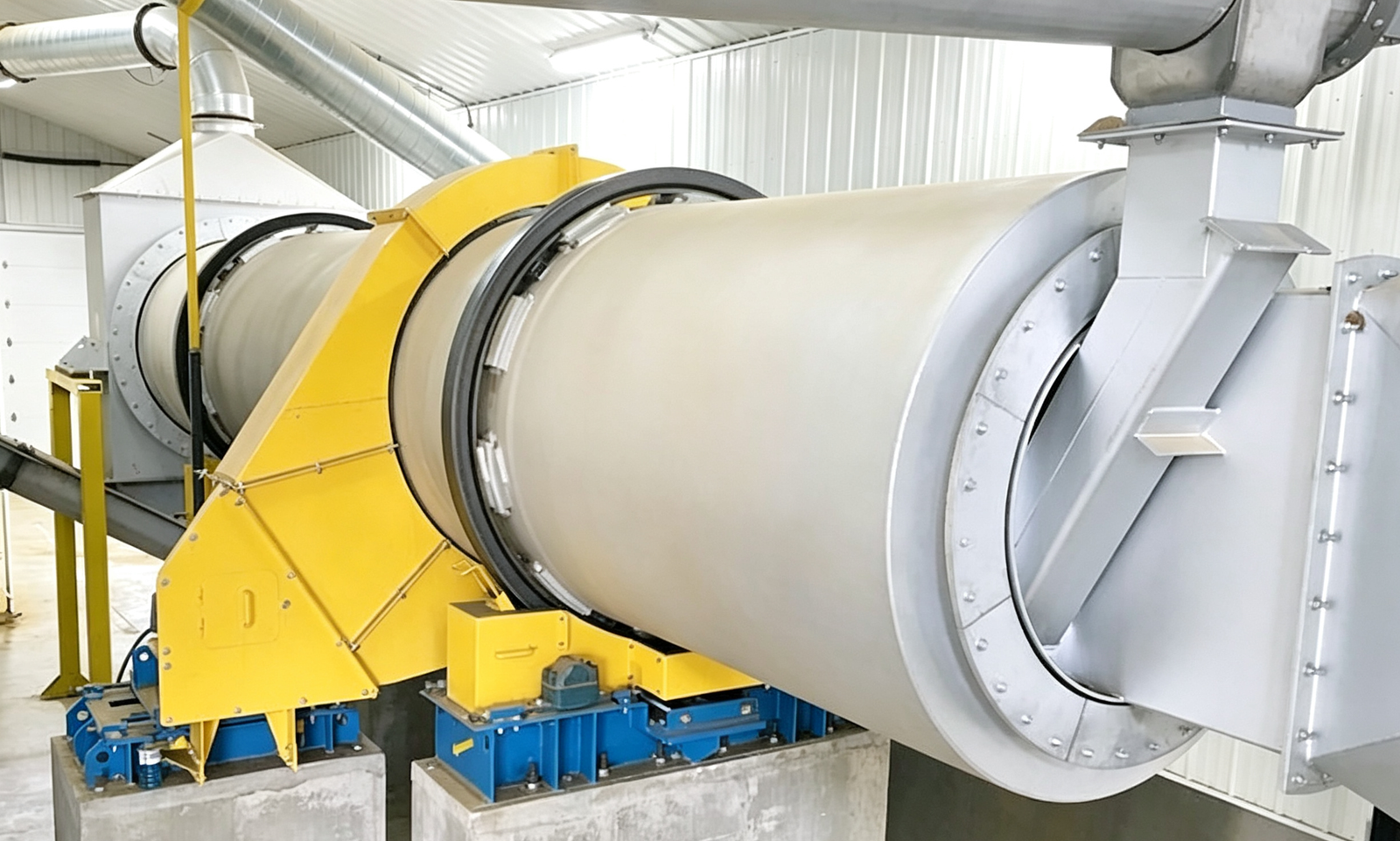 Typical rotary drum configuration