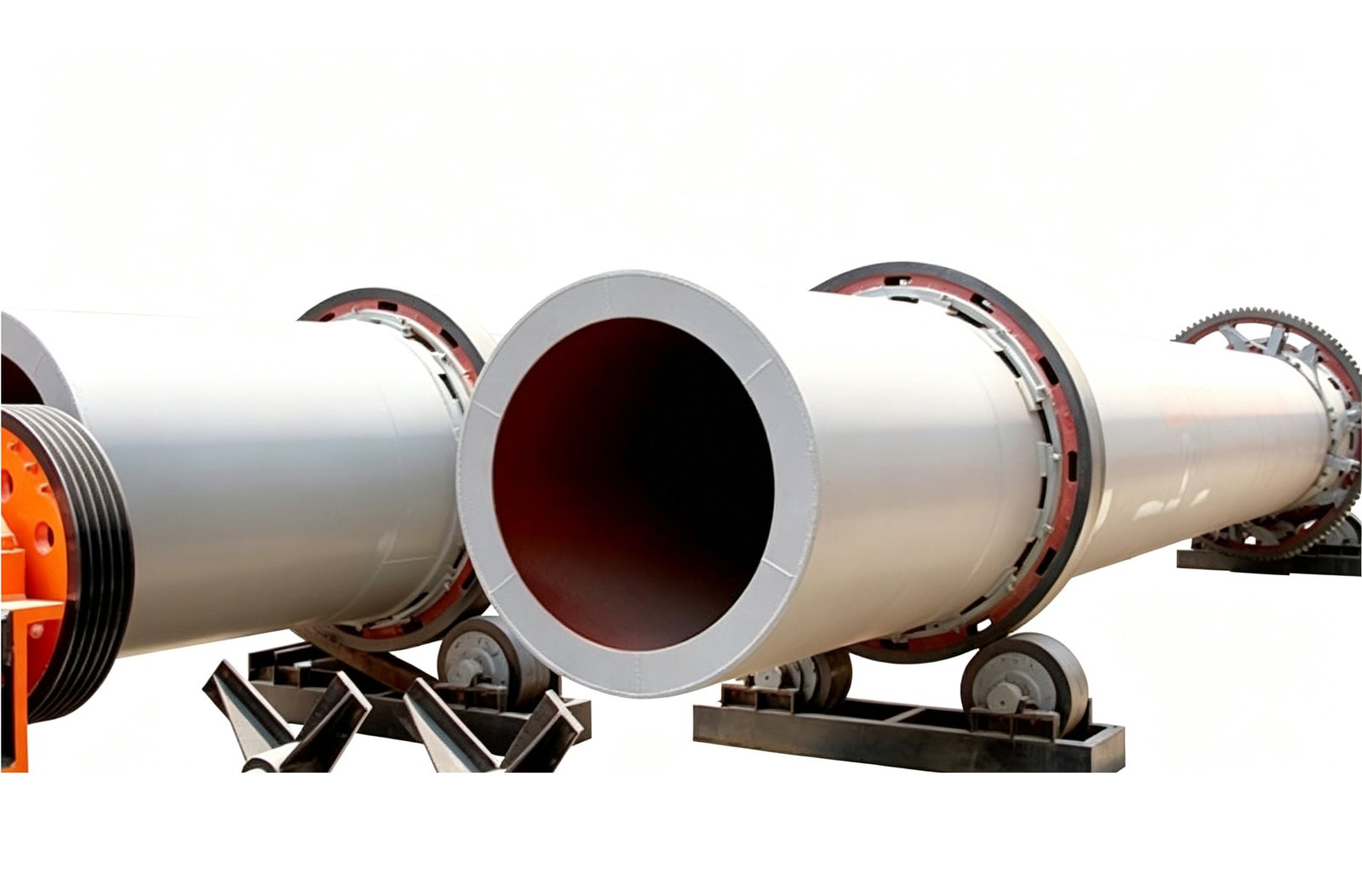 Rotary drum sludge dryer for paper sludge and digestate processing