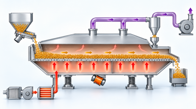 Schematic of drying only configuration