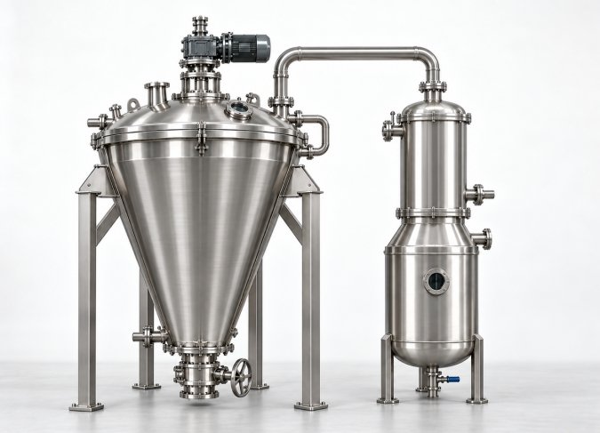 Dryer with selected auxiliary equipment illustration
