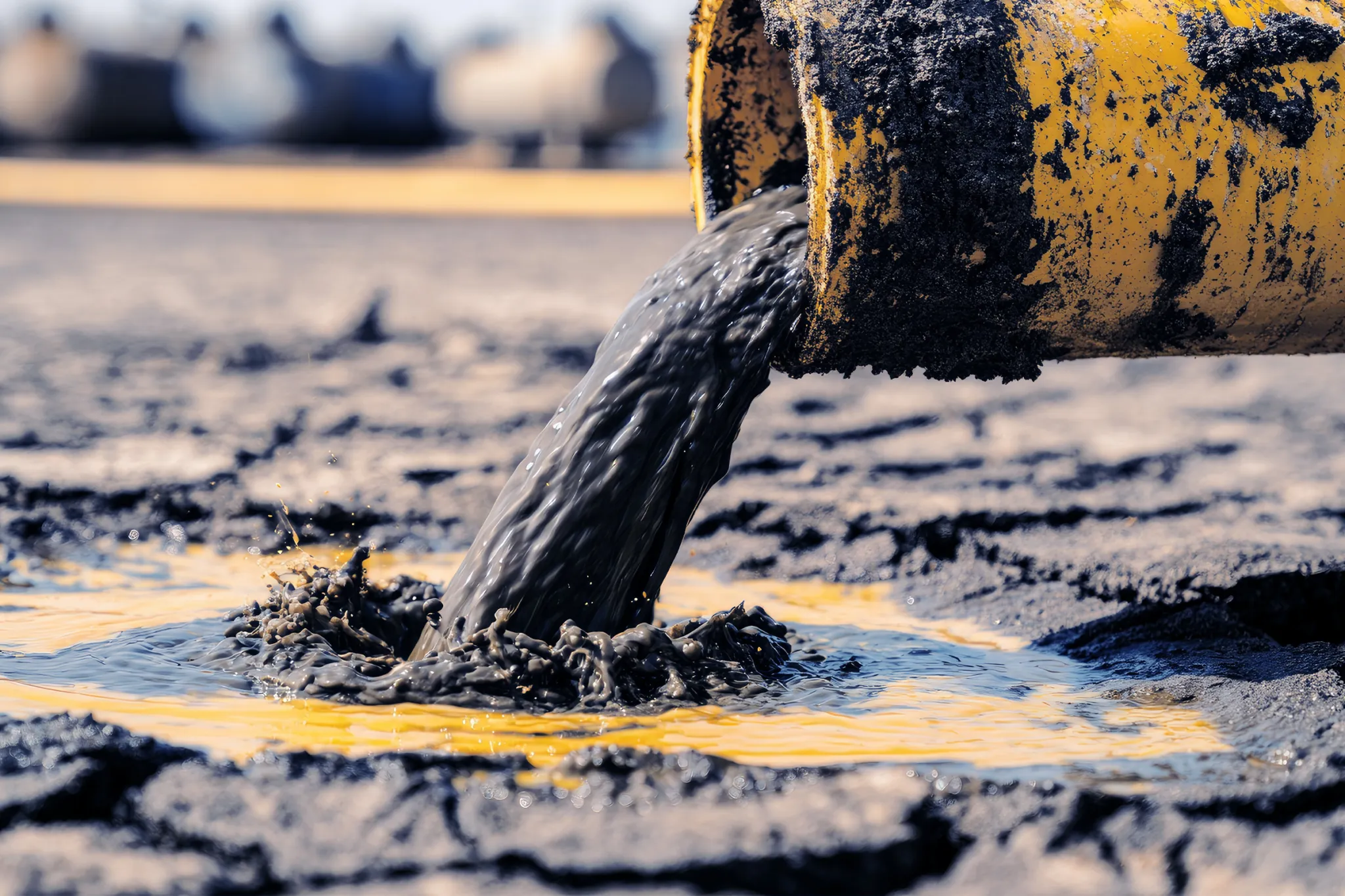 Chemical high salt sludge