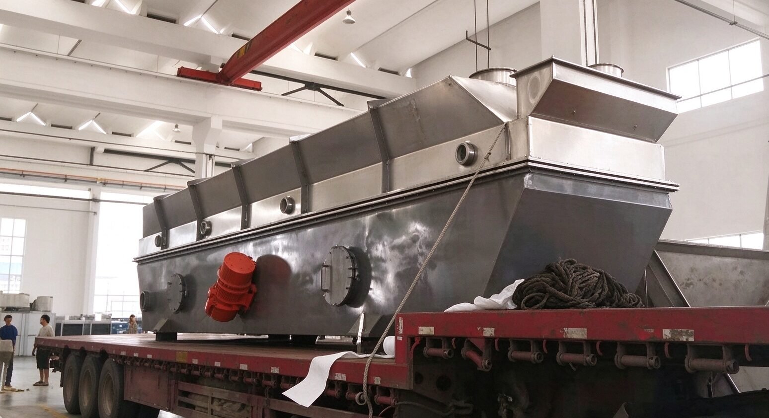 Completed production line in operation