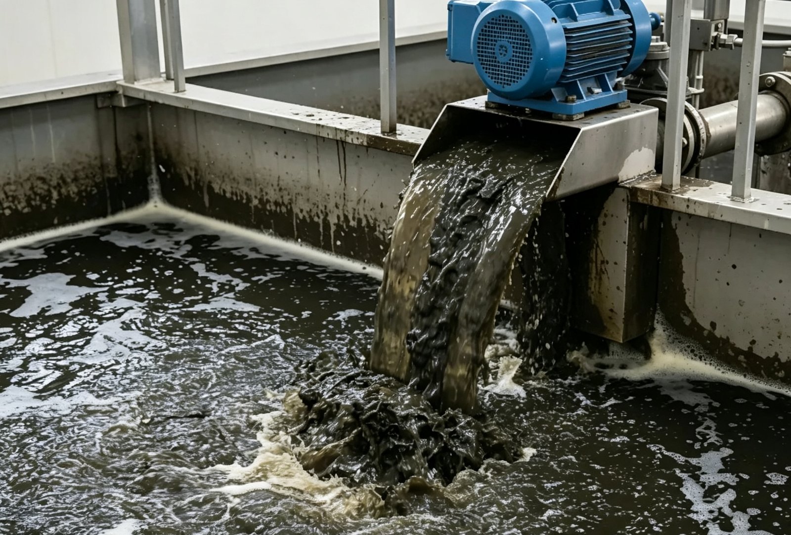 Industrial wastewater sludge