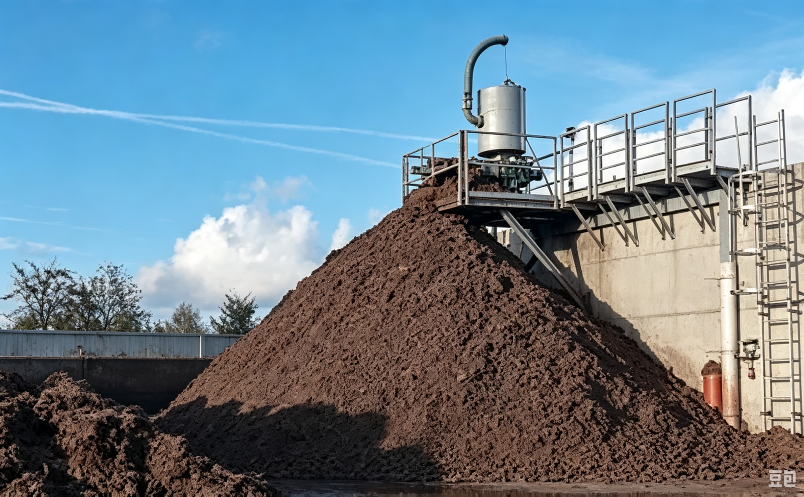 Biomass and digestate sludge