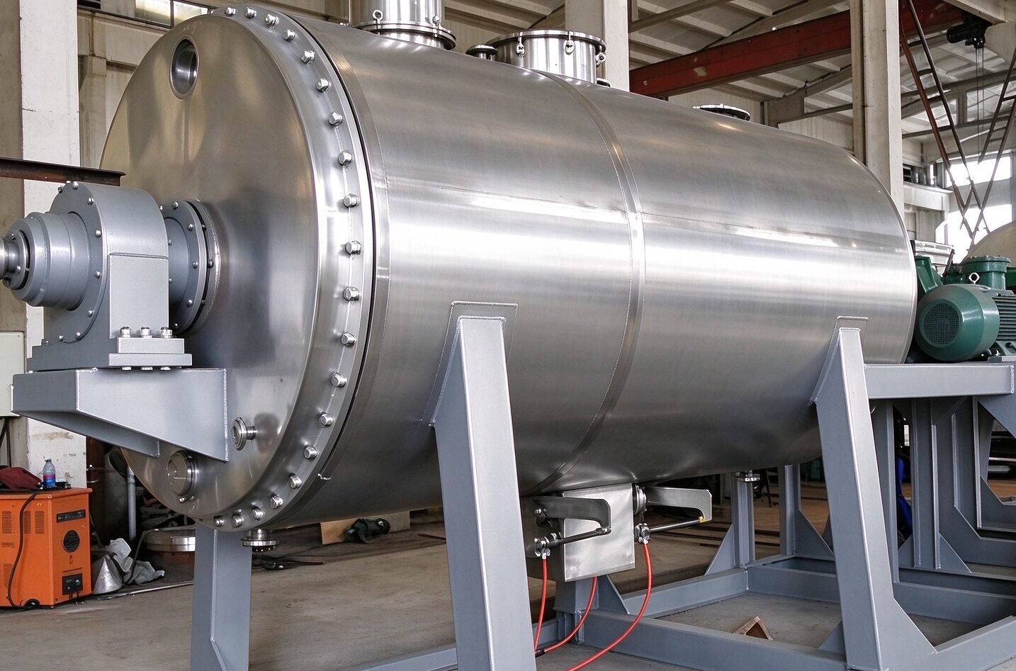 ZPG vacuum rake dryer open door interior view
