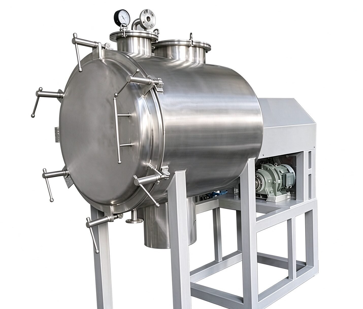Vacuum Rake Dryer horizontal cylinder